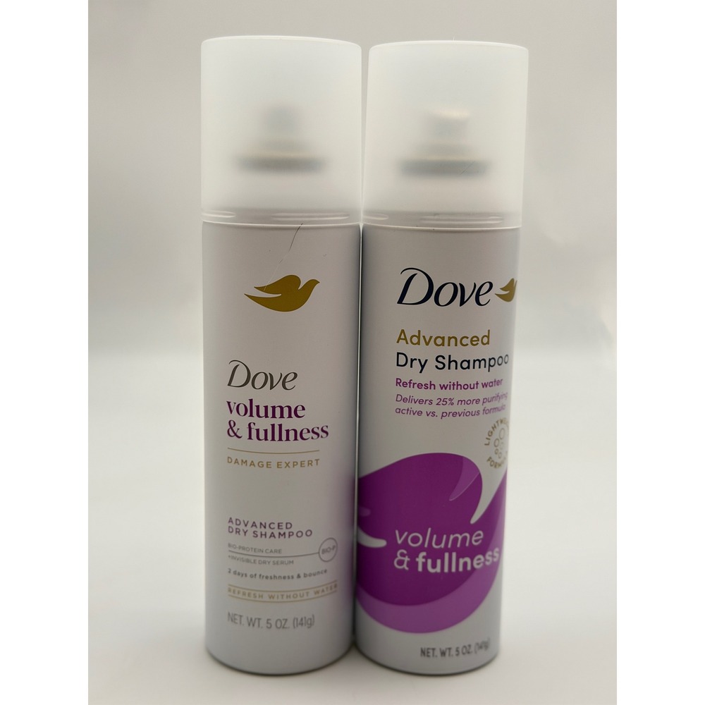 Dove Advanced Dry Shampoo Volume & Fullness 5oz 2 Pack Damage Expert Refresh